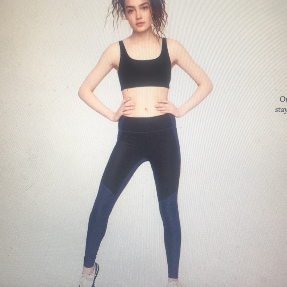 Outdoor Voices Two-Tone Full Length Legging